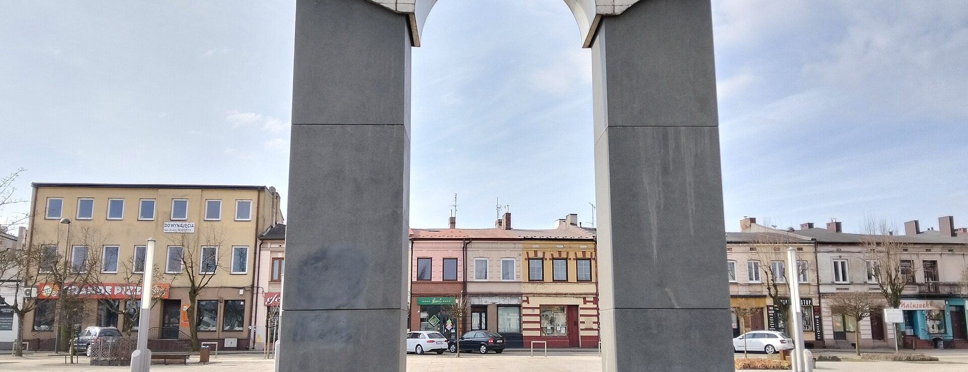 Widok na rynek w Łasku