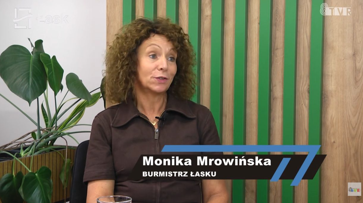 Monika Mrowińska o inwestycjach w gminie Łask w programie „Nasze Sprawy”